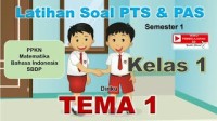 Image of Latihan Soal PTS PAS Semester 1 Kelas 1 Tema 1