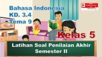 Image of Latihan Soal PAS Semester 2 Kelas 5 Tema 9 Bahasa Indonesia