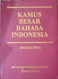 Image of Kamus Besar Bahasa Indonesia Edisi 3