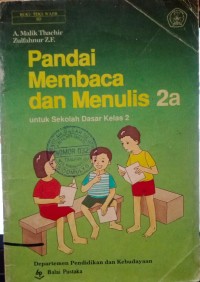 Image of Pandai Membaca dan Menulis 2a Kelas 2
